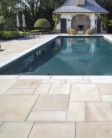 Natural Stone's durability and strength is perfect for pool surrounds.